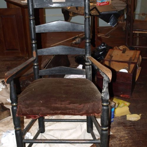Simeon Cary Chair Before Restoration